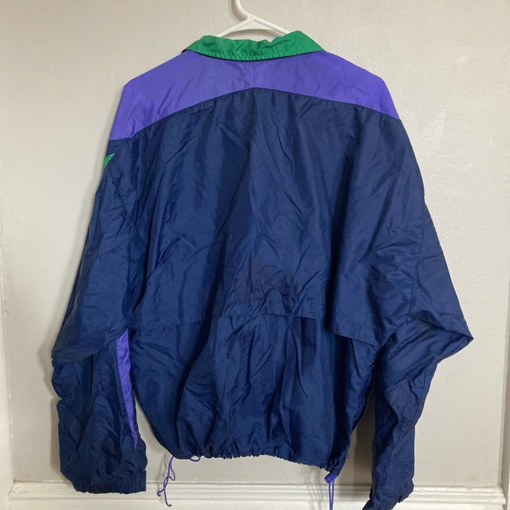 Vintage Nike Blue and Green Windbreaker Jacket - Picture 4 of 4
